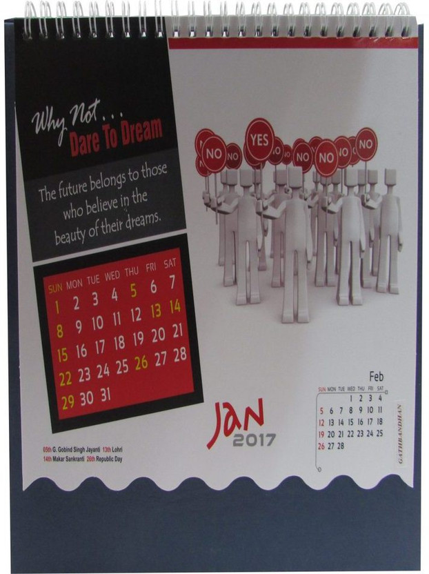 table calendars 2017