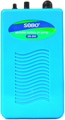 Sobo Portable Battery Air Pump SB-980 | Safety Design | Use Long Life Motor Air Aquarium Pump