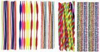 Atanands 52 Pcs Assorted Pattern And Colors Craft Pipe Cleaners Wire Sticks RS.375.00