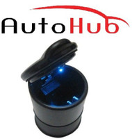 Auto Hub Black Plastic Ashtray(Pack of 1)