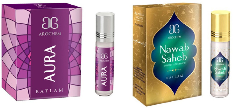 Arochem Nawab saheb Aura Combo Floral Attar(Rose) RS.225 (71.00% Off) - Flipkart