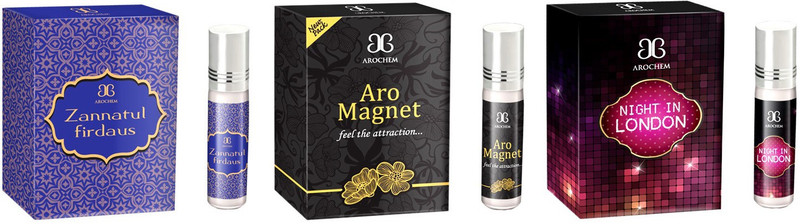 Arochem Zannatul firdaus Aro magnet Night in london Combo Floral Attar(Amber) RS.329 (70.00% Off) - Flipkart
