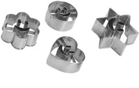 Tag3 Stainless Steel Smiley 4 Shapes Cookie Cutter(Pack of 4)