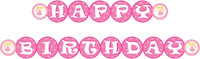 Untumble Fairy Theme Happy Birthday Bunting Pennant Banner(2 ft, Pack of 1) RS.400.00