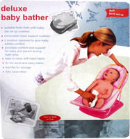JIB Delux Baby Bather Baby Bath Seat(Blue, White)