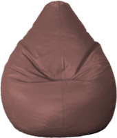 Psygn XXXL Standard Bean Bag With Bean Filling(Brown)