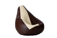 Comfy Bean Bags XXL Teardrop Bean Bag With Bean Filling(Brown, Beige)