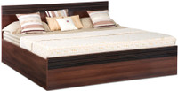 Debono Belda AD BS Bed Engineered Wood Queen Bed With Storage(Finish Color - Acacia Dark Matt and Zebrano High Gloss)