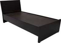 Wood Pecker Engineered Wood Single Bed(Finish Color - Black)