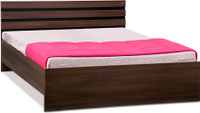 Debono Cocoa AD BL NB Bed Engineered Wood Queen Bed(Finish Color - Black & Acacia Dark Matt Finish)