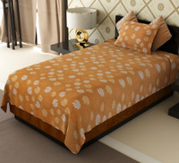 Home Candy Cotton Floral Single Bedsheet(1 Bed Sheet, 1 Pillow Cover, Multicolor)