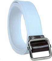 Revo Men Casual White Canvas Belt