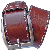 Wholesome Deal Men Formal Tan Artificial Leather Belt