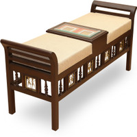 ExclusiveLane Teak Wood Solid Wood 2 Seater(Finish Color - Walnut Brown)