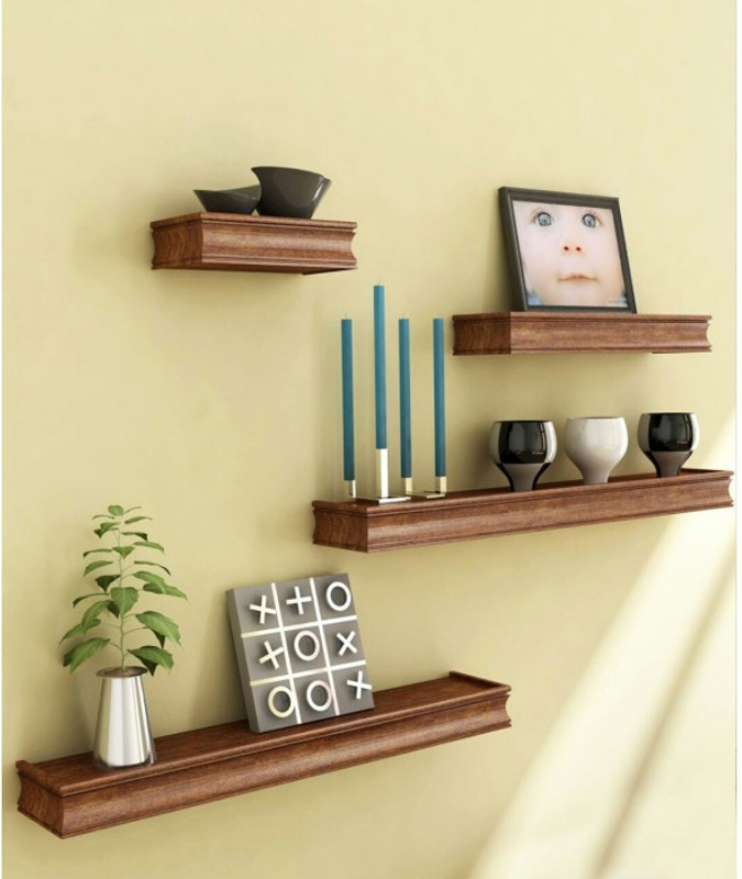 Onlineshoppee Solid Wood Open Book Shelf(Finish Color - Brown) RS.951 (79.00% Off) - Flipkart