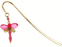 Kanhai Dragonfly Tiny Metal Clip Bookmark(Nature, Pink) RS.275.00