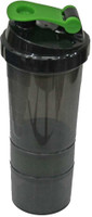 Adraxx Multi-Pupose Sports Sipper 500 ml Shaker, Sipper(Pack of 4, Black)
