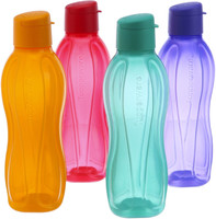 Tupperware Bottles 500 ml Bottle(Pack of 4, Red, Green, Yellow, Purple)