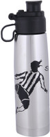 Brio Bright Water Locked BZ SB-1009 500 ml Water Bottle(Set of 1, Silver)