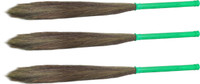 Hari Ram Gulab Rai Wooden Dry Broom(Green, Pack of 3) RS.375.00