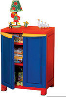 Nilkamal Plastic Free Standing Cabinet(Finish Color - Red) RS.5310.00