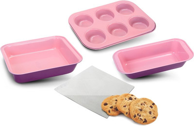 Alda Kitchen Utilities, Appliances - Alda Alda Baking Kit - 4 Pcs-Cake Tin, Baking Tray, Muffin Tray,Baking Mat Full Cake Maker Cake Maker