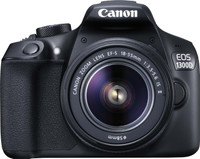 Canon EOS 1300D DSLR Camera (Body with EF-S 18 - 55 mm IS II + EF-S 55 - 250 mm F4 5.6 IS II)(Black)