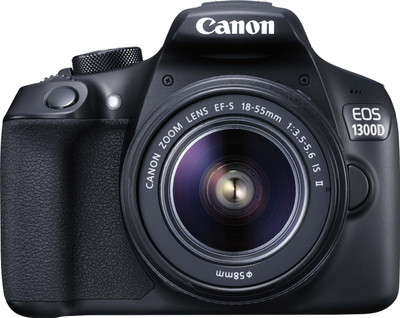 Canon EOS 1300D DSLR Camera (Body with EF-S 18 - 55 mm IS II + EF-S 55 - 250 mm F4 5.6 IS II)(Black) Flipkart