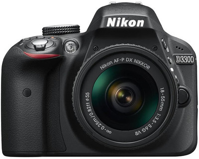 Nikon D3300 DSLR Camera (Body with AF-P DX NIKKOR 18 - 55 mm F3.5 - 5.6 VR Kit Lens)(Black) Flipkart