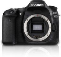 Canon EOS 80D(W) DSLR Camera (Body only)(Black)