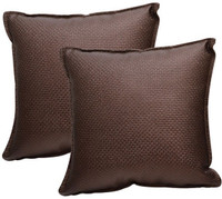 Challenger Brown Leatherite Car Pillow Cushion for Universal For Car(Square, Pack of 2) RS.799.00
