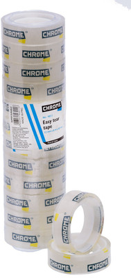 Chrome Single Sided Small Small Handheld Cello Tape 12mm x 8m x 4mu (Manual)(Set of 72, Transperant)
