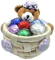 Skylofts Cute Teddy Basket (Set of 2 Baskets) Chocolate Bars(Pack of 1, 220 g)