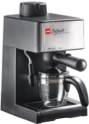 Cello Kitchen Utilities, Appliances - Cello infusio 4 cups Coffee Maker(Black, Steel)