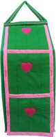 SRIM SMC0077 Polyester Collapsible Wardrobe(Finish Color - Green)
