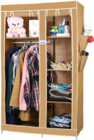 CbeeSo CB260 Stainless Steel Collapsible Wardrobe(Finish Color - Dark Beige)