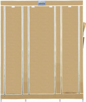 CbeeSo 10 Racks Stainless Steel Collapsible Wardrobe(Finish Color - Dark Beige)