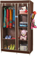 CbeeSo Stainless Steel Collapsible Wardrobe(Finish Color - Dark Brown)