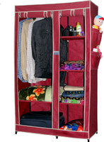 CbeeSo Carbon Steel Collapsible Wardrobe(Finish Color - Dark Maroon) RS.2490.00
