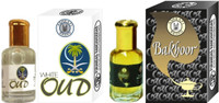 Purandas Ranchhoddas White-Oud & Bakhoor Attar - 6ml Each Gift Set(Set of 2)