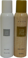 Avon Little Gold & White Dress Body Each 150 ml Combo Set(Set of 2)