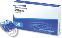 Bausch & Lomb SoftLens 59 Monthly Contact Lens(-3.5, Transparent, Pack of 6) RS.799.00