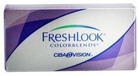 Ciba Vision Freshlook Colour Blends Monthly Contact Lens(0.00, Green, Pack of 2) RS.539.00