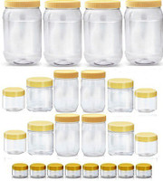 Sunpet 108840-24  - 30 ml, 100 ml, 250 ml, 300 ml, 1500 ml Plastic Food Storage(Pack of 24, Clear) RS.620.00