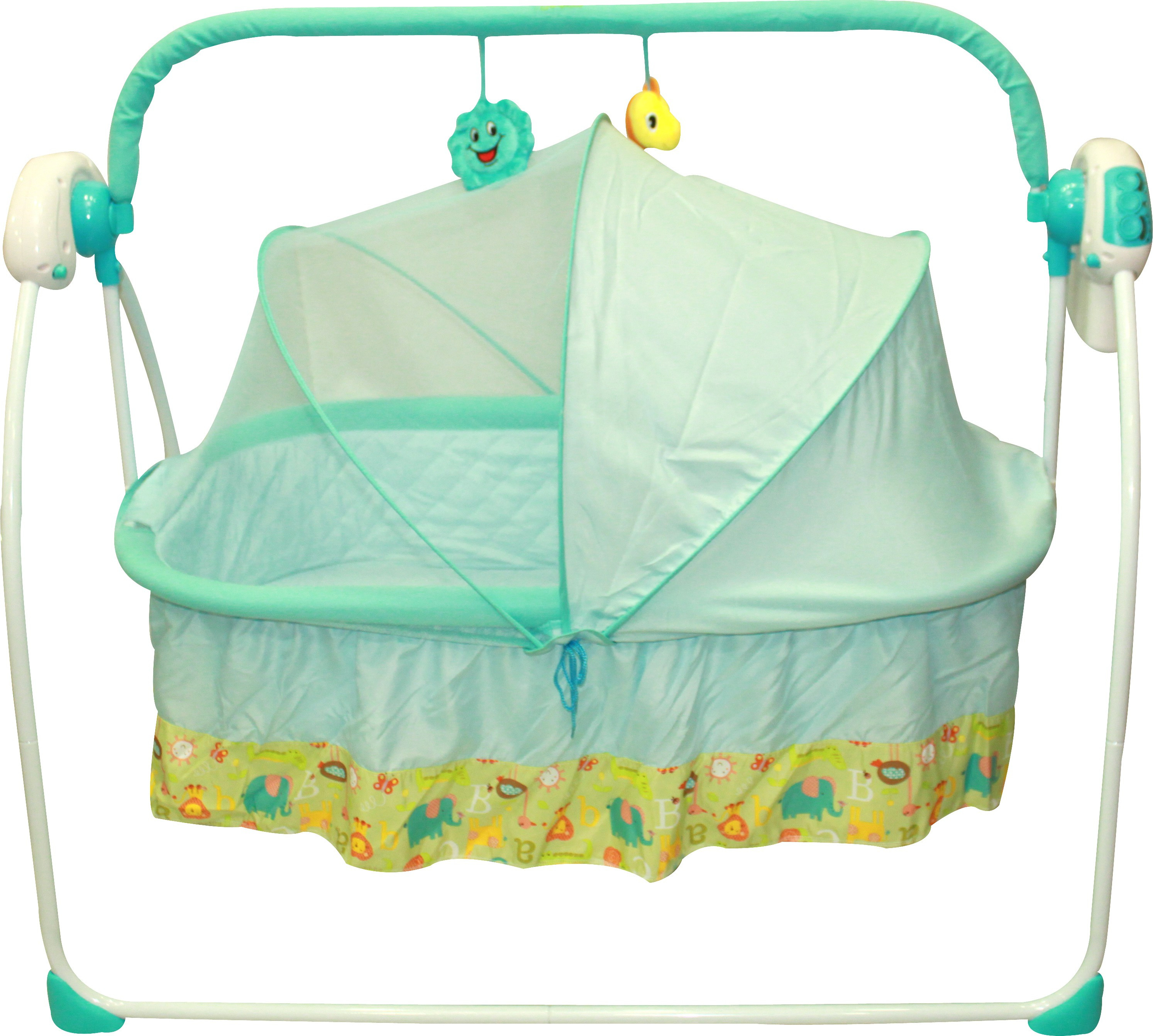Cots Bassinets Kiwi Automatic Swinging Cradle With Bassinet Multicolor