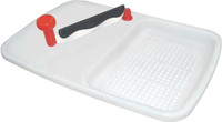 Patidar Polymers Cut N Wash Plastic Cutting Board(White Pack of 1) RS.199.00