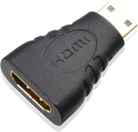 Ophion Gold Mini Male to Female HDMI Adapter(Black)