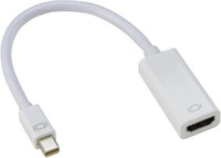 Linetek Mini DP TO HDMI RCA Audio Video Cable(White)