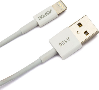 Aspor Mobile Phones, Tablets - Aspor Iphone Data Sync Charging Cable 1.2 Meter For iPhone 5, 5s, 6 , 6 Plus,iPods & Tablets USB Cable(White)