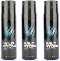 Wild Stone Steel Body Spray - For Men(360 ml)